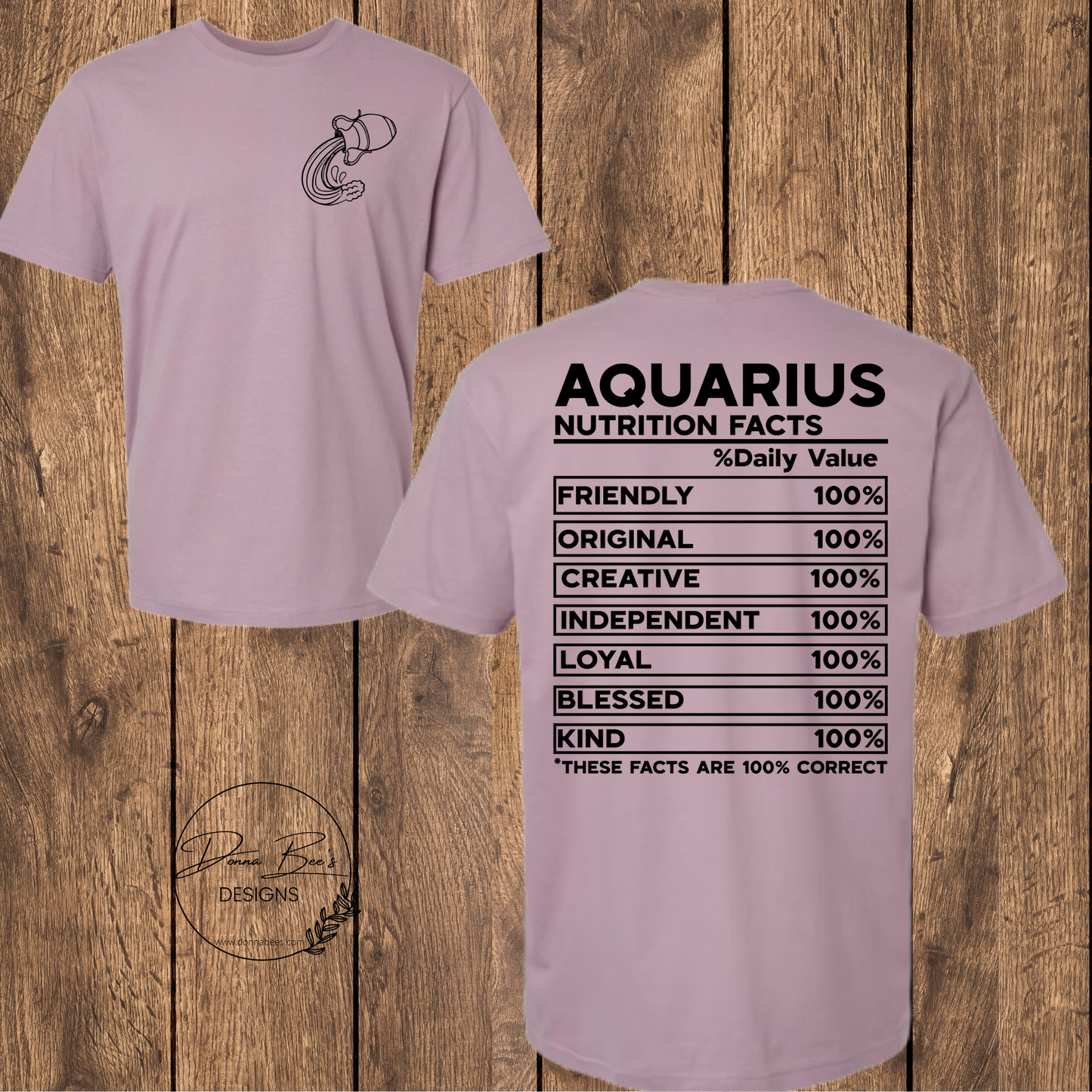 Zodiac tee | Zodiac sign | Nutritional facts