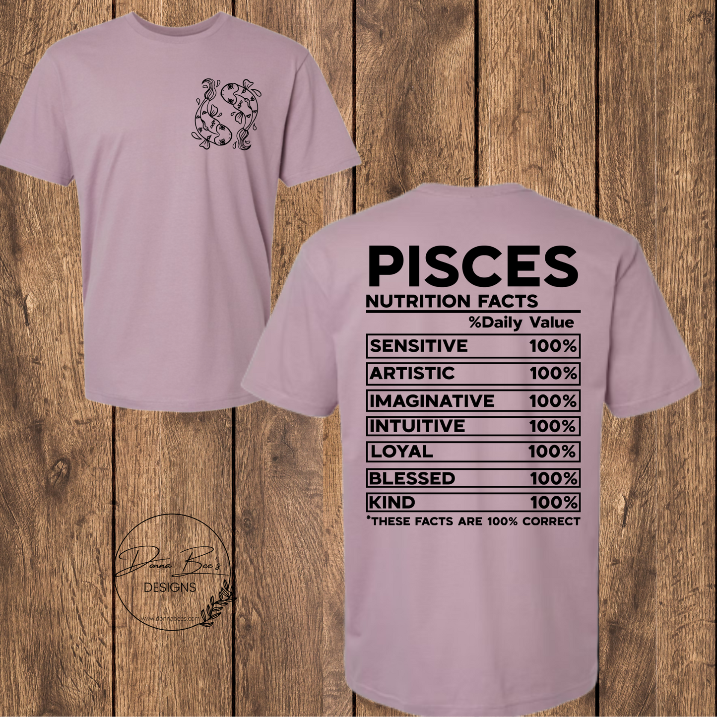 Zodiac tee | Zodiac sign | Nutritional facts