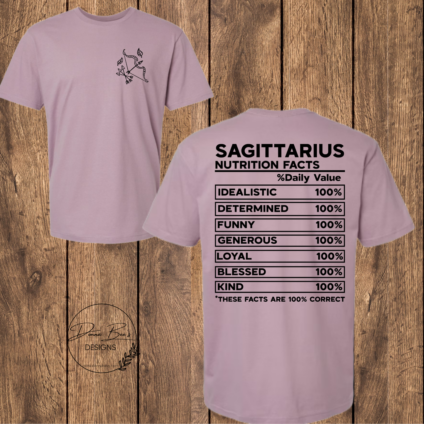 Zodiac tee | Zodiac sign | Nutritional facts