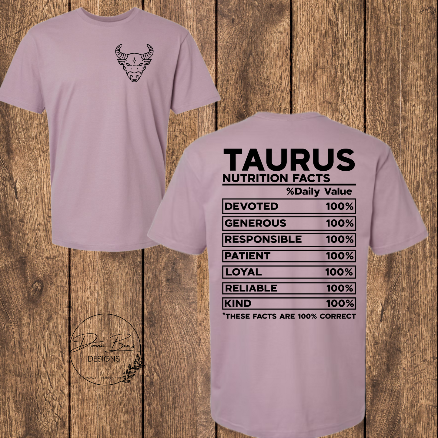 Zodiac tee | Zodiac sign | Nutritional facts