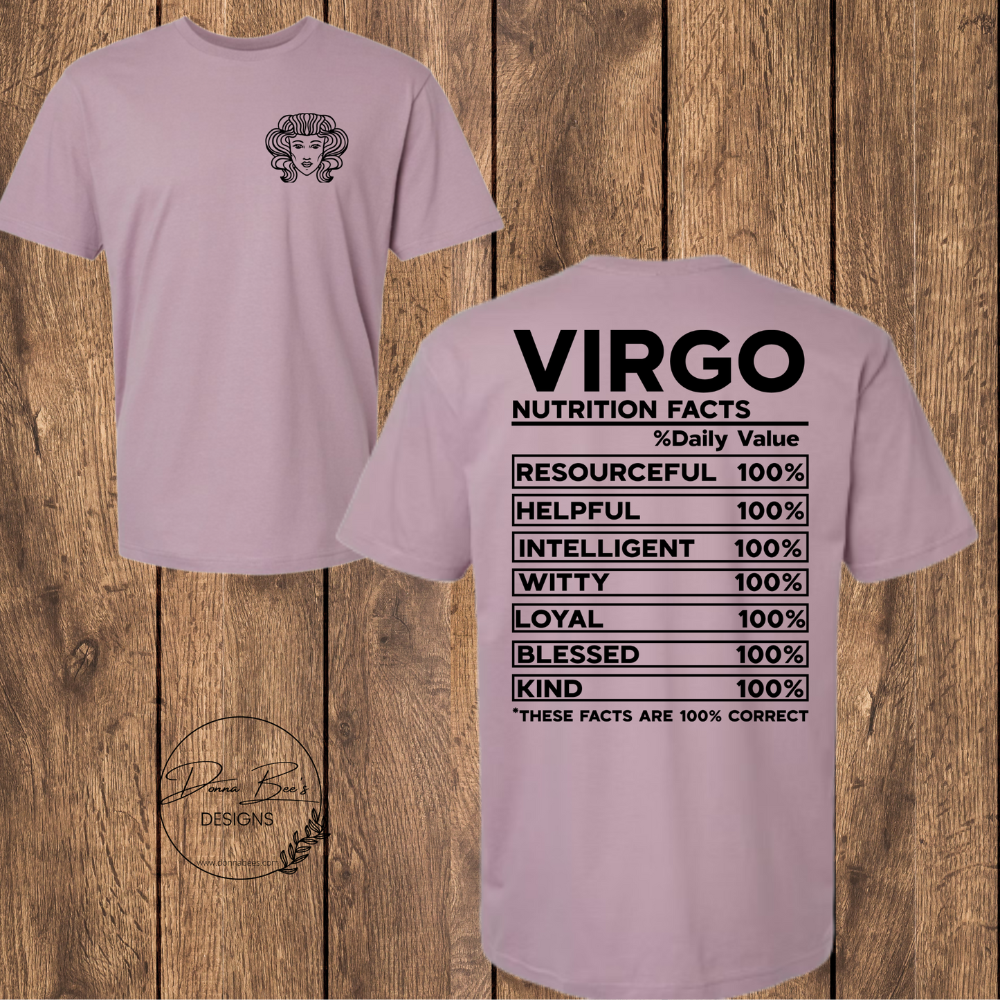 Zodiac tee | Zodiac sign | Nutritional facts