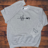 Dog Heartbeat | Dog Ears | Personalized Crew Neck: Celebrate Your Furry Friend in Style