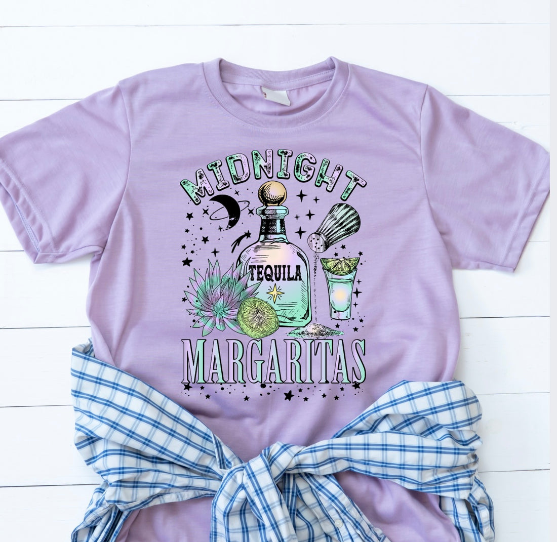 Sip in Style: The Midnight Margaritas Tequila T-shirt