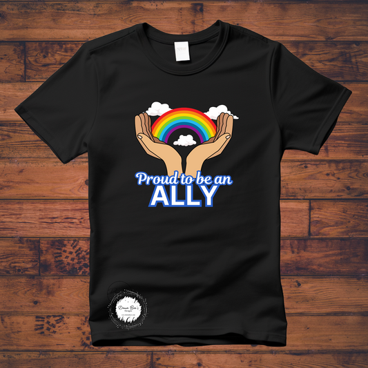 PRIDE T-Shirt |  Proud to be an ally tee