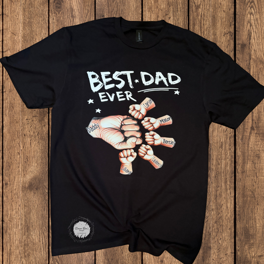 Dad &Me Personalized T-shirt | Fist bump tee