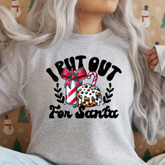 I put out for Santa | Funny Christmas Shirt | Inappropriate Christmas tee