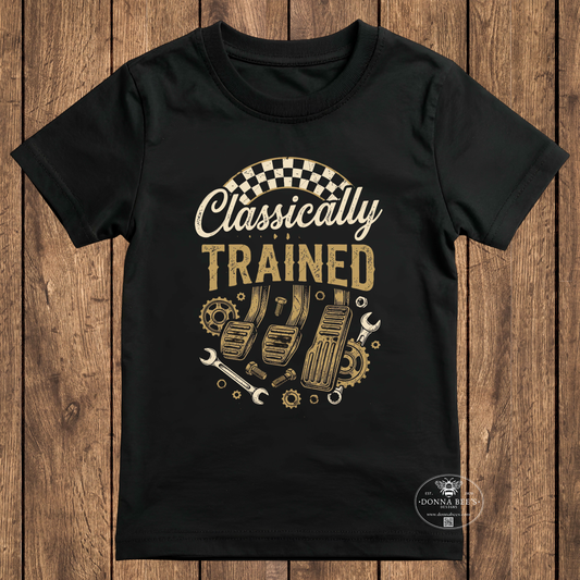 Classically Trained Manual Transmission T-Shirt | Funny Stick Shift Tee