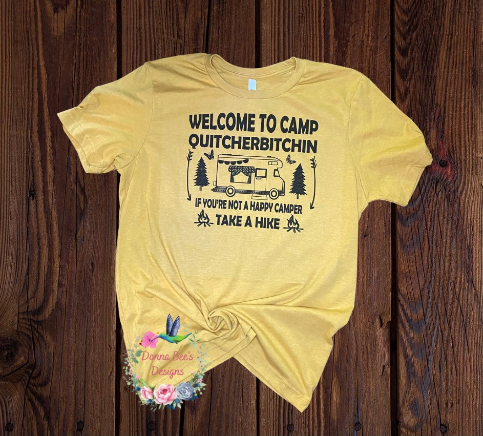 Camp Quitcherbitchin printed tee