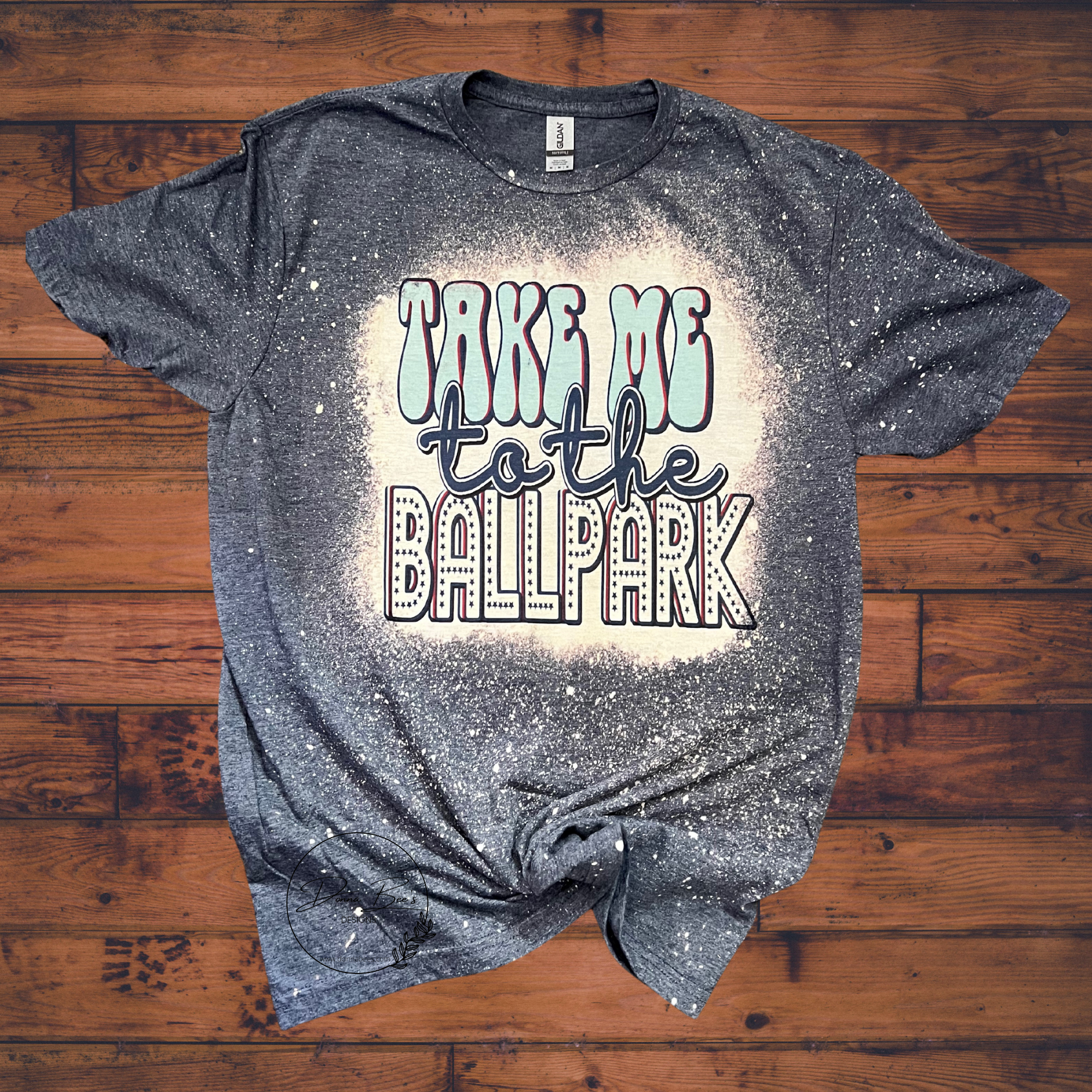 | Bleached Baseball T-Shirt | Take me to the Ballpark tee