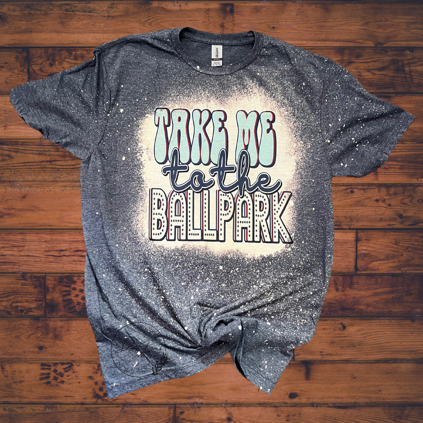 | Bleached Baseball T-Shirt | Take me to the Ballpark tee