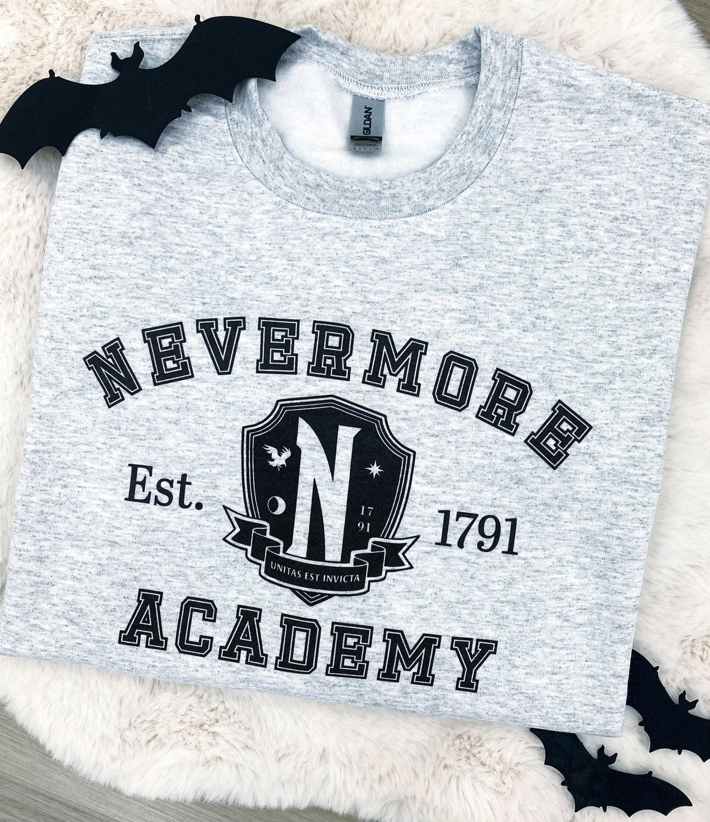 Nevermore Academy Crew Neck | Wednesday Addams |