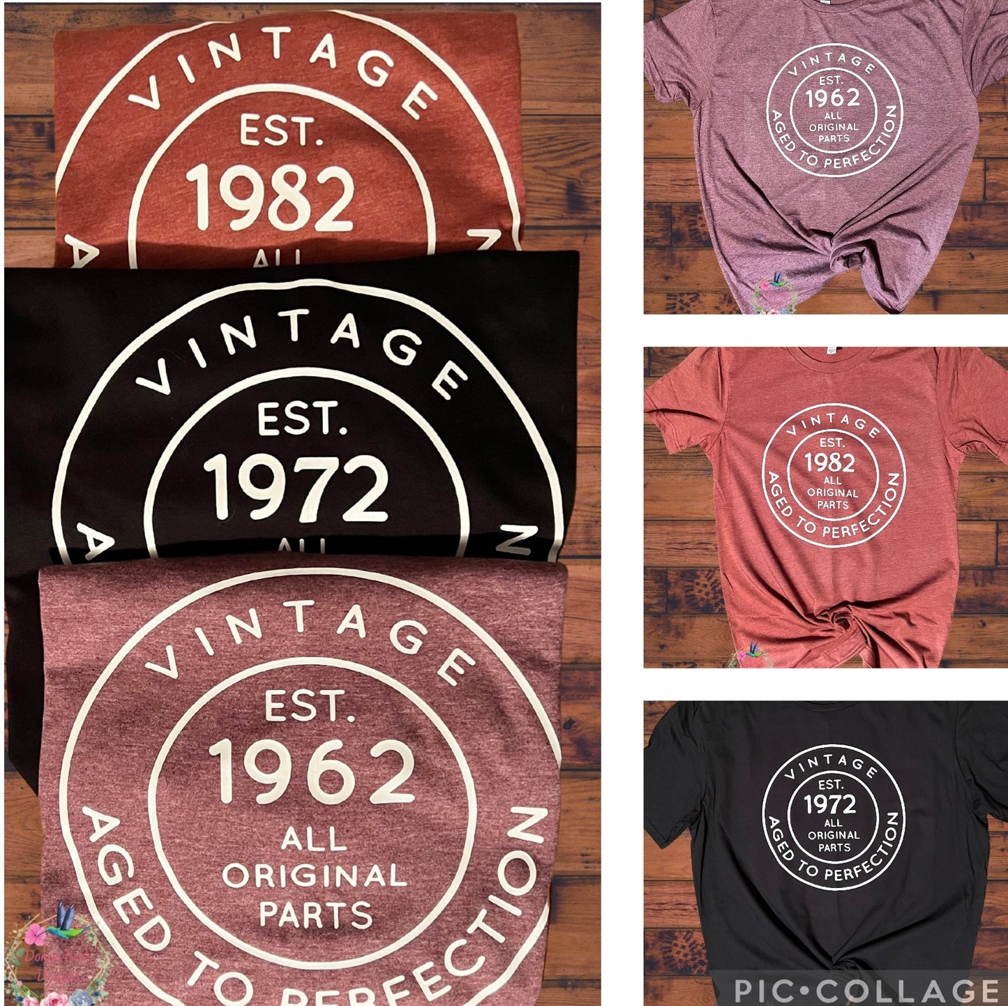 Birth year tee | Aged to perfection | Vintage T-shirt