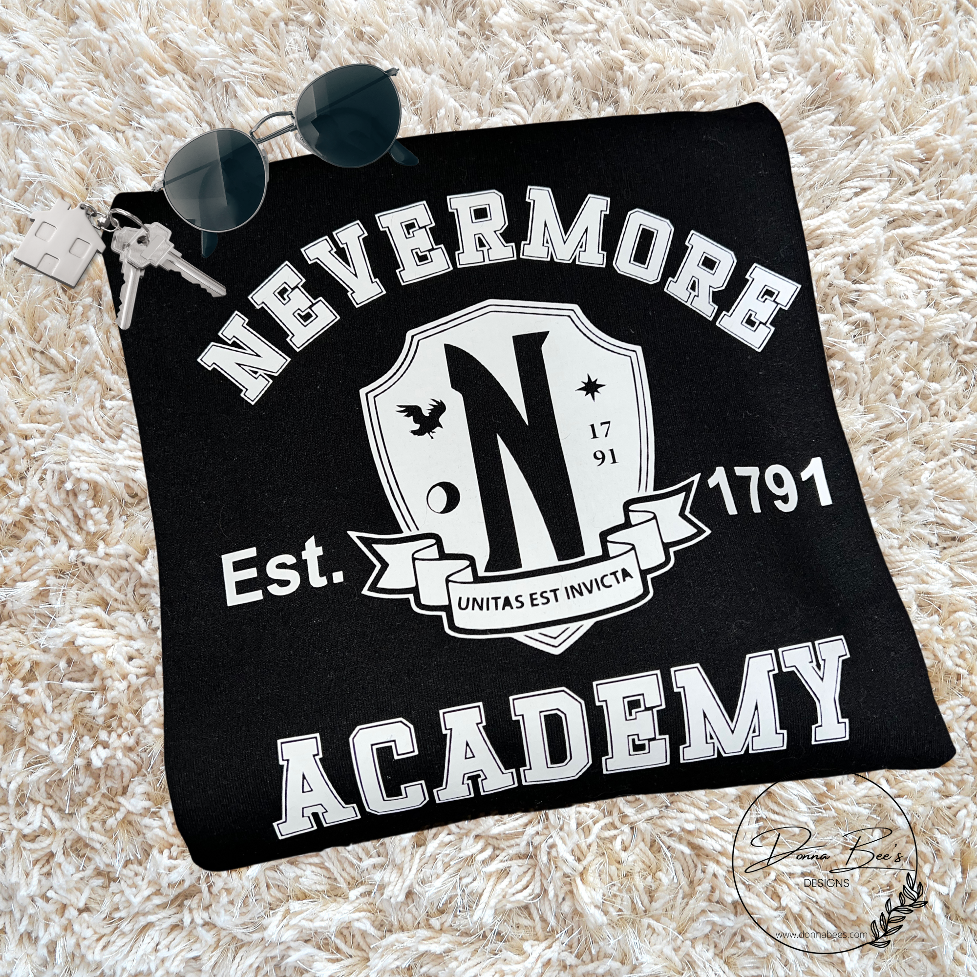 Nevermore Academy Crew Neck | Wednesday Addams |