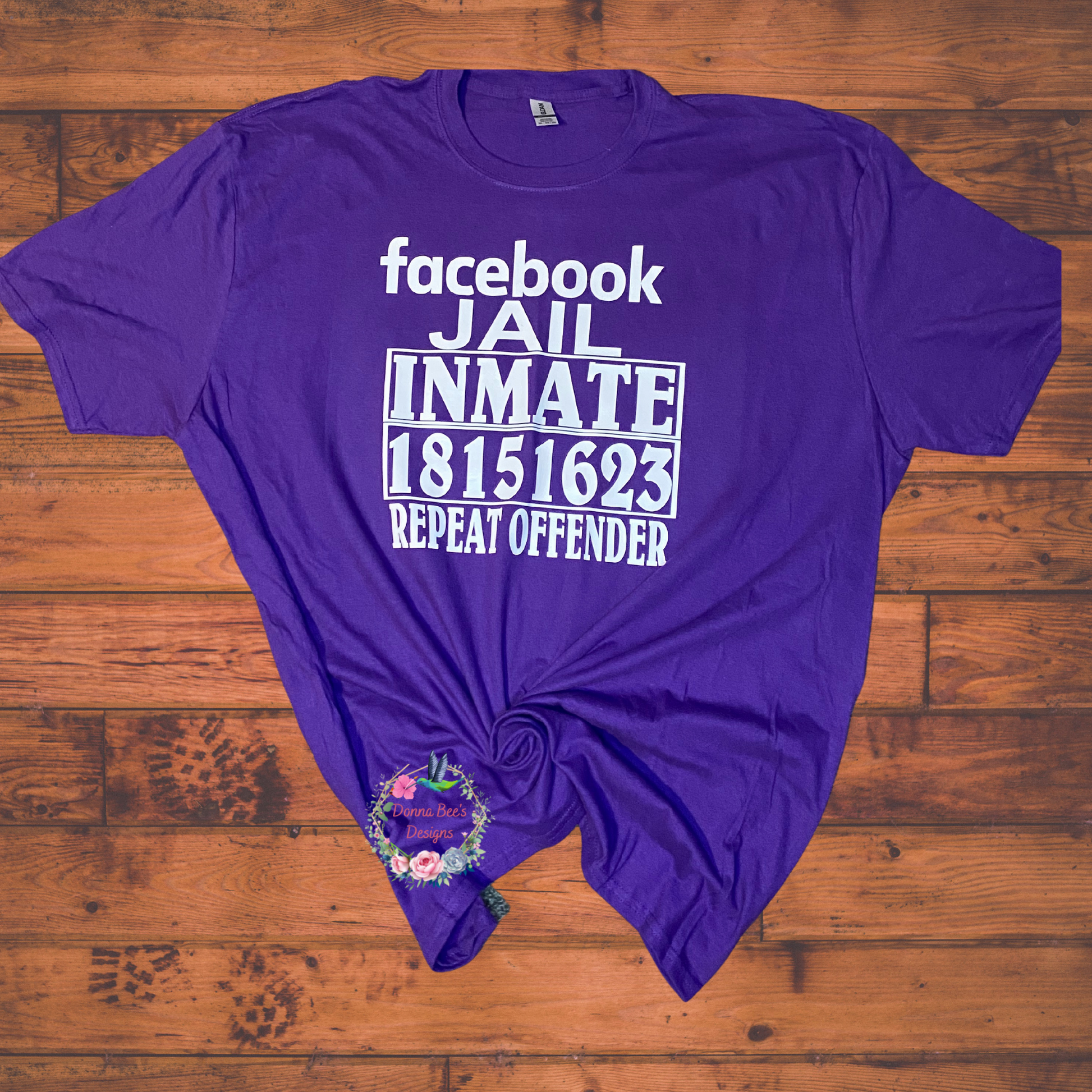 facebook jail t shirt|donnabees.com/